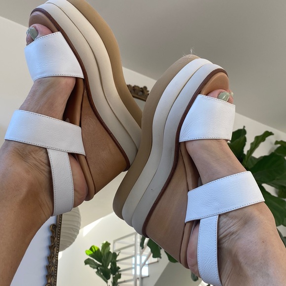 Neiman Marcus BNWT Paloma Barcelo platform Wedge Coachella pool party sandal 🌈 - Picture 2 of 12